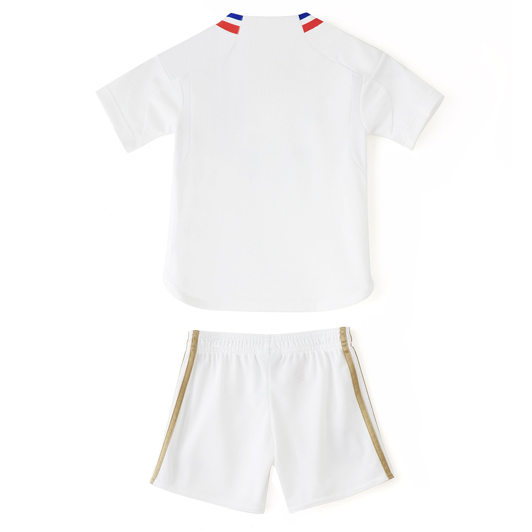 Kids Olympique Lyonnais Home Kit Jersey+Shorts 2023/24