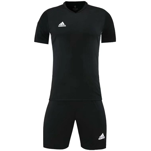 Custom Team Uniform/Adidas Custom Uniform/Customize Team Black Soccer Jersey Kit(Shirt+Short) 721