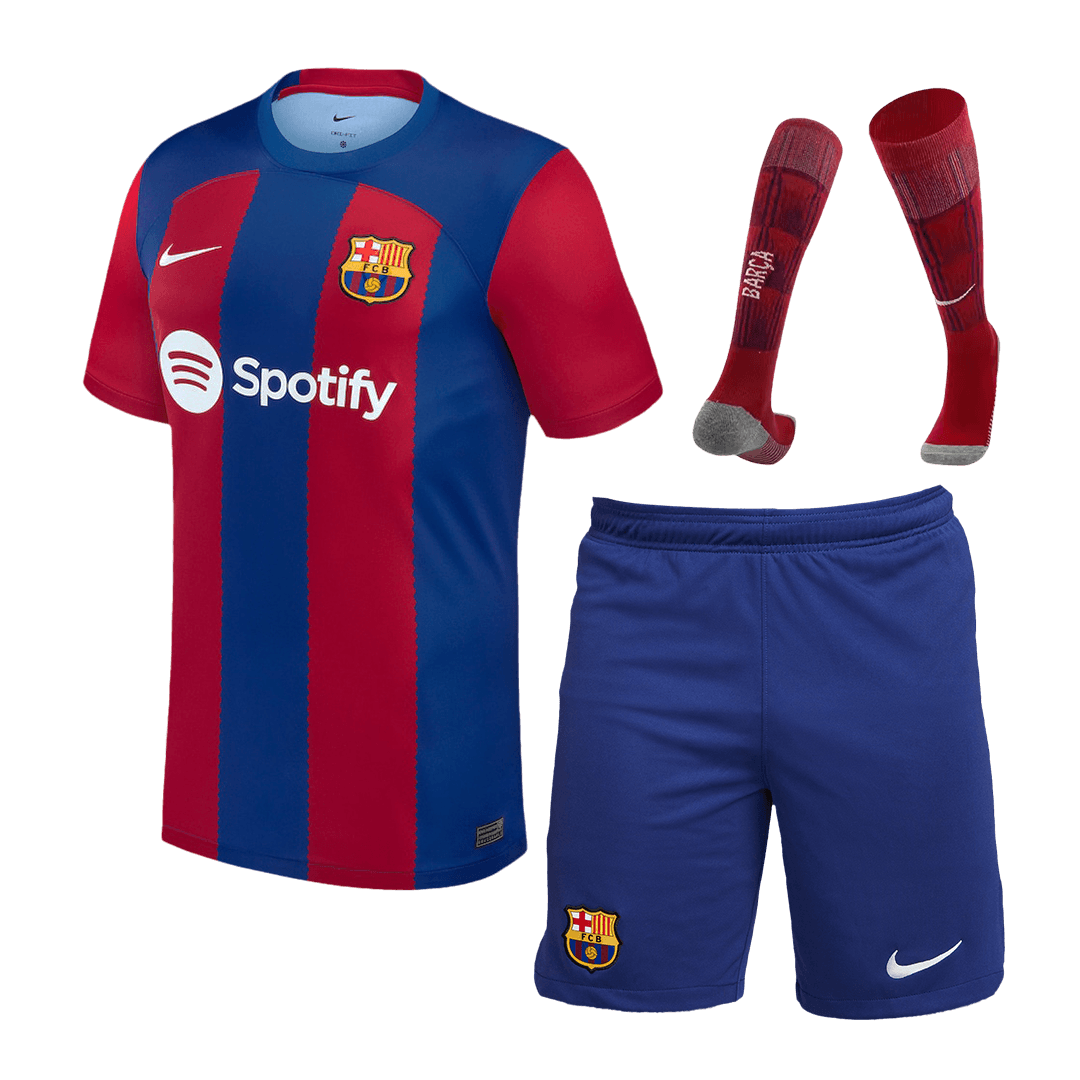 Barcelona Home Whole Kit Jersey+Shorts+Socks 2023/24