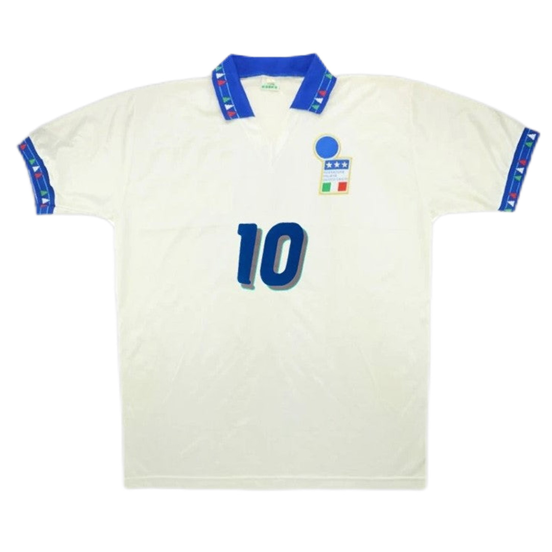 Italy R.Baggio #10 Retro Jersey Away Replica World Cup 1994