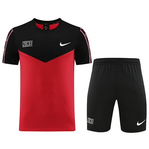 Custom Team Uniform/Nike Custom Uniform/NK-ND03 Customize Team Jersey Kit(Shirt+Short) Red