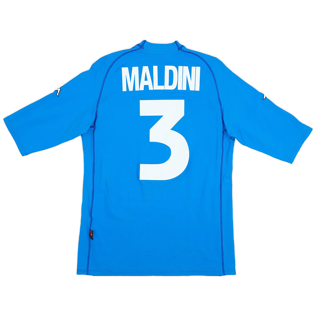 Maldini #3 Italy Retro Jersey Home Euro Cup 2000