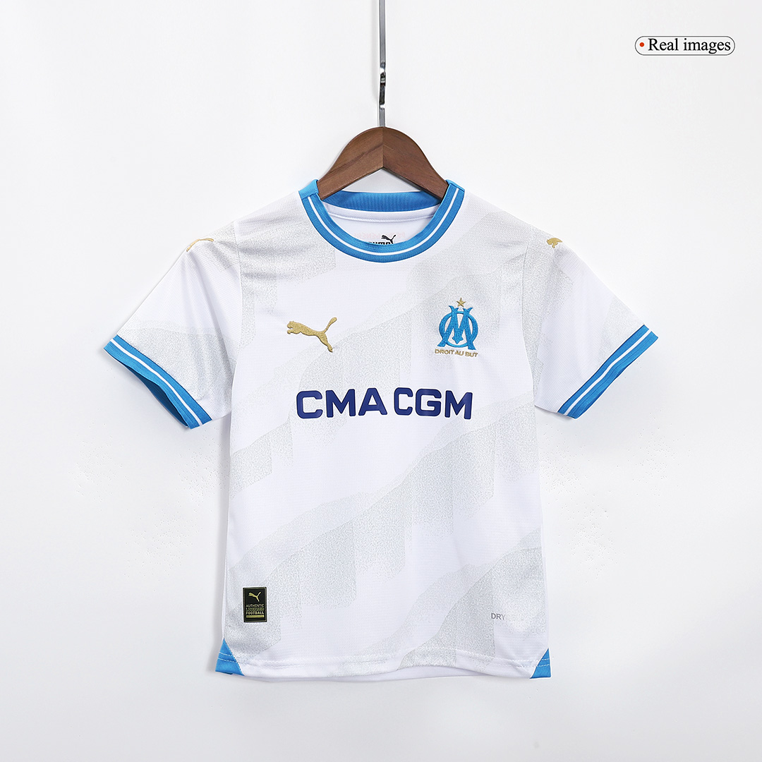 Kids Marseille Home Kit(Jersey+Shorts) 2023/24
