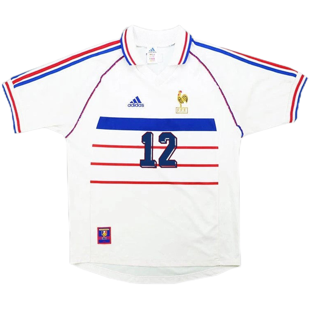 HENRY #12 France Retro Jersey Away World Cup 1998