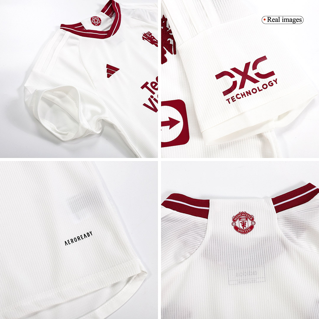 Kids Manchester United Third Away Jersey Kit 2023/24