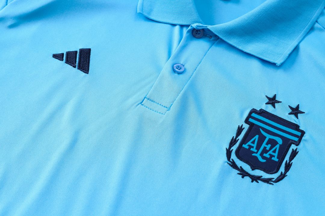 Argentina Three Stars Polo Shirt Blue 2023