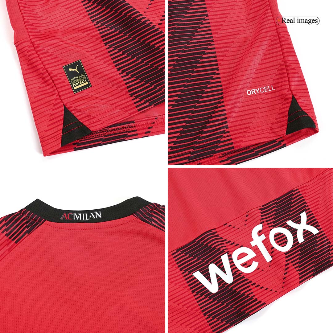 Kids AC Milan Home Jersey Kit 2023/24