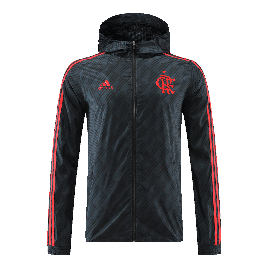 CR Flamengo Windbreaker Hoodie Jacket Black&Red  2022/23
