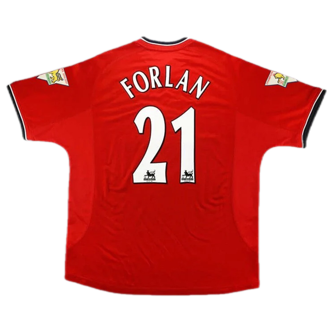 Manchester United FORLAN #21 Retro Jersey Home 2000/02
