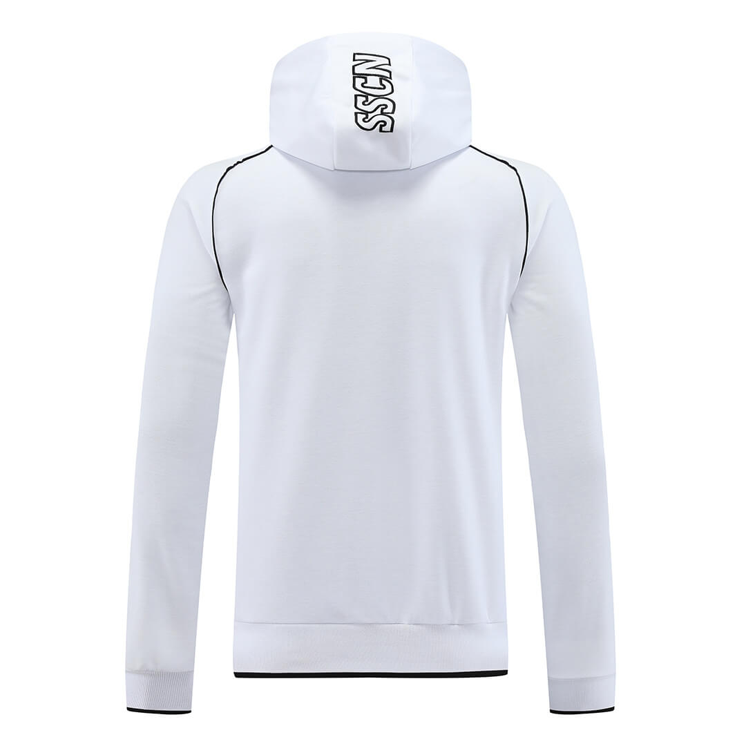 Napoli Hoodie Training Kit (Jacket+Pants) White 2023/24