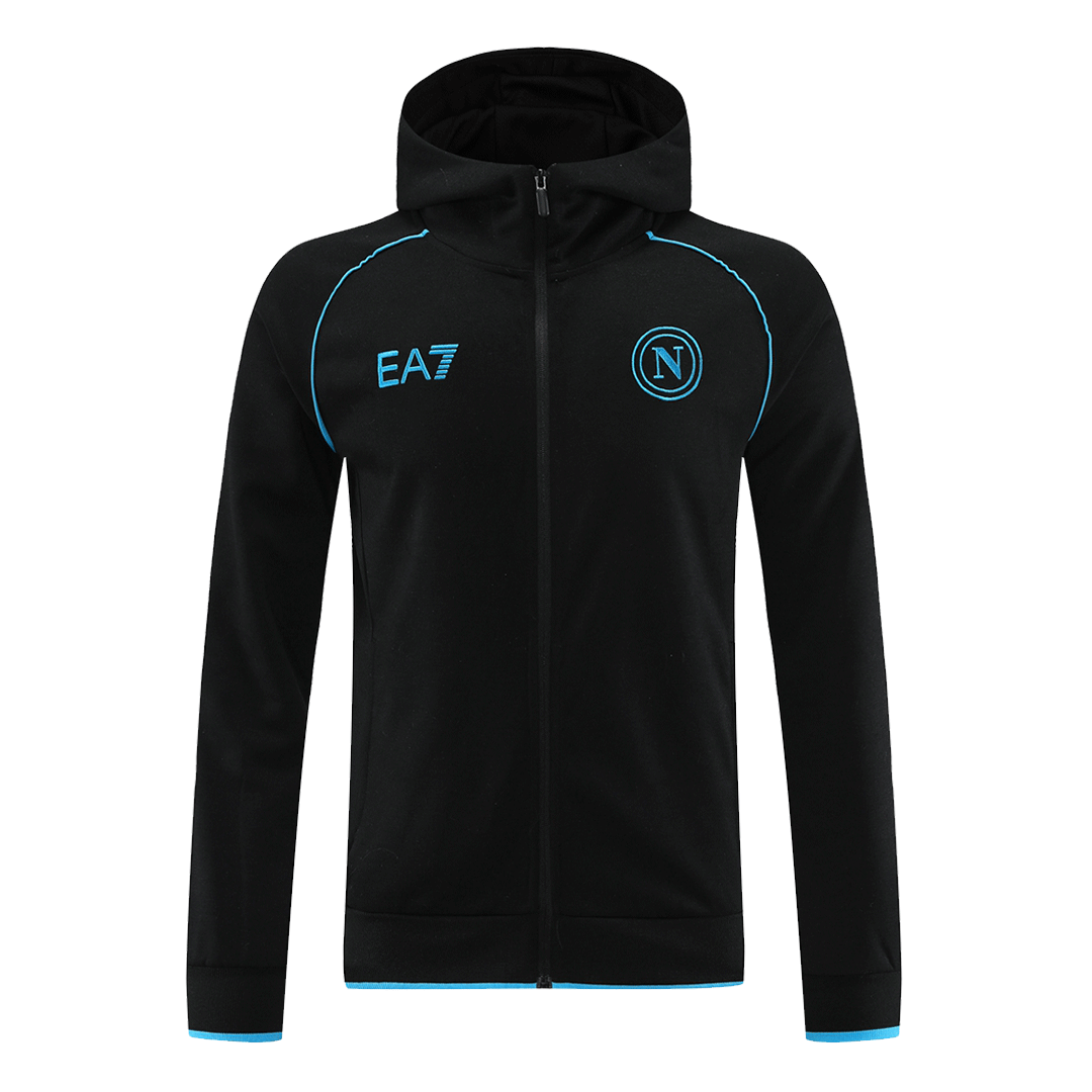 Napoli Hoodie Training Kit (Jacket+Pants) Black 2023/24