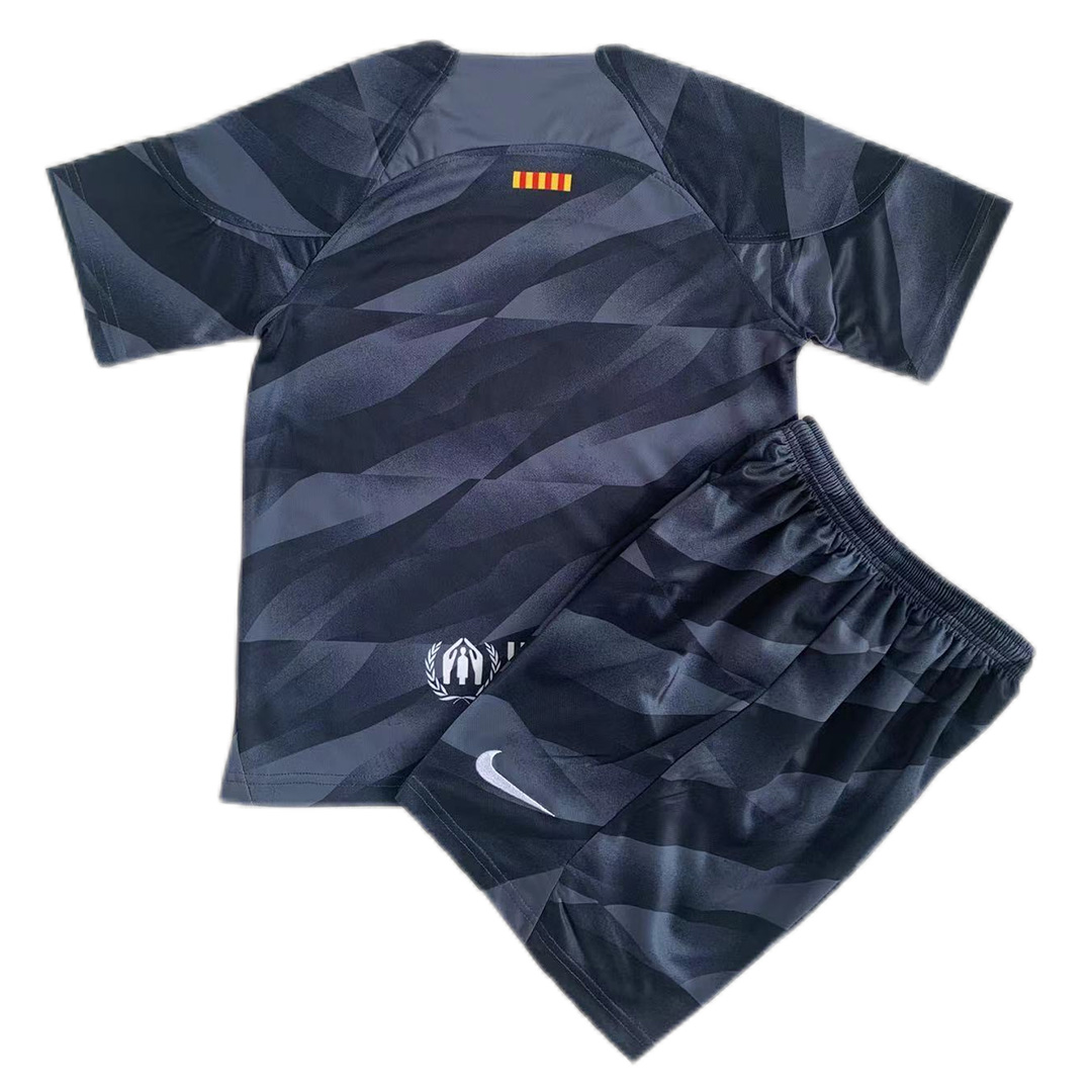Kids Barcelona Goalkeeper Jersey Kit 2023/24