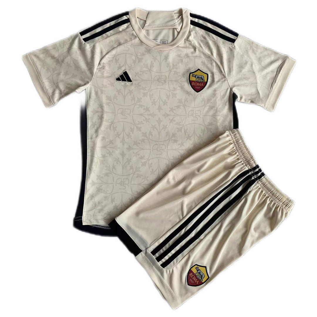 Kids Roma Away Kit(Jersey+Shorts) 2023/24