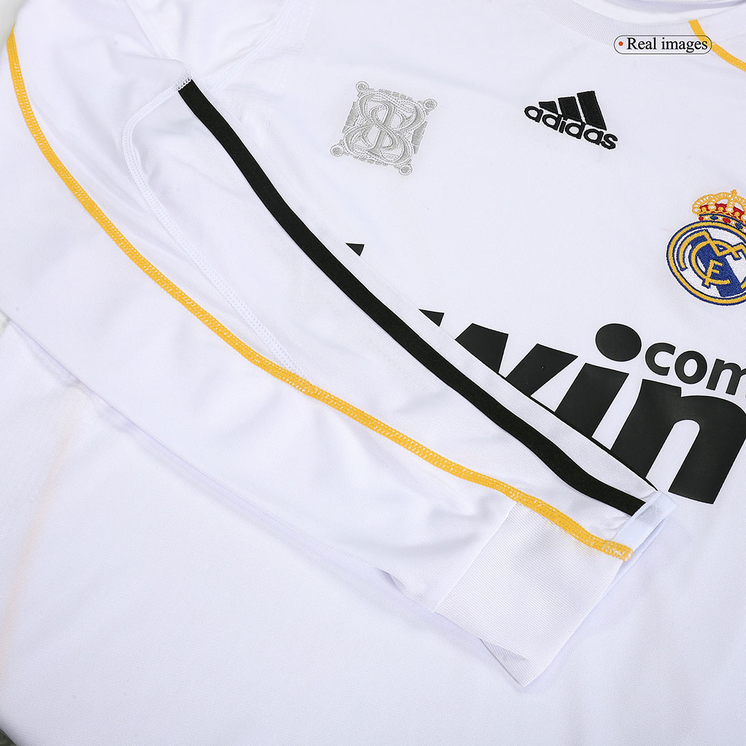 Real Madrid Retro Home Long Sleeve Jersey 2009/10