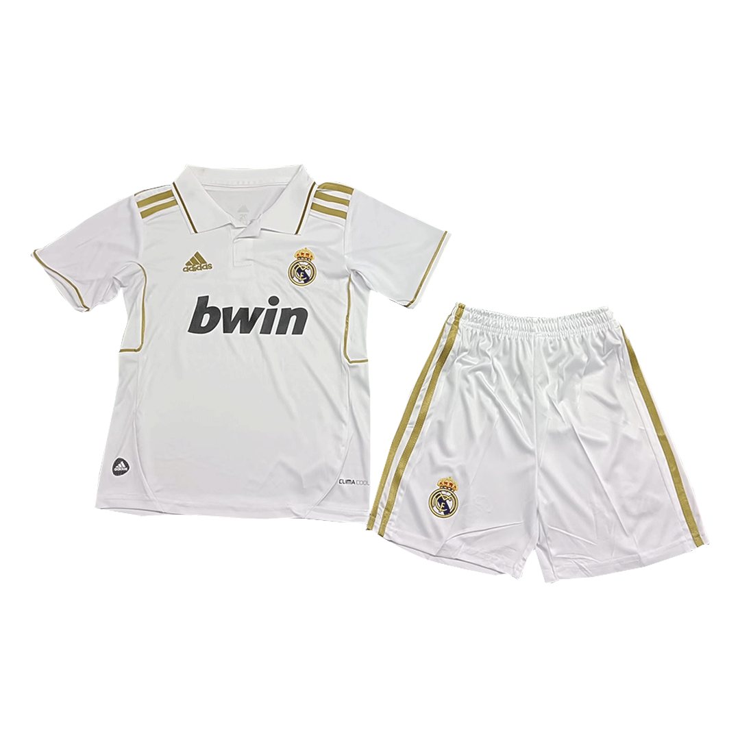 Kids Real Madrid Home Kit(Jersey+Shorts) 2011/12