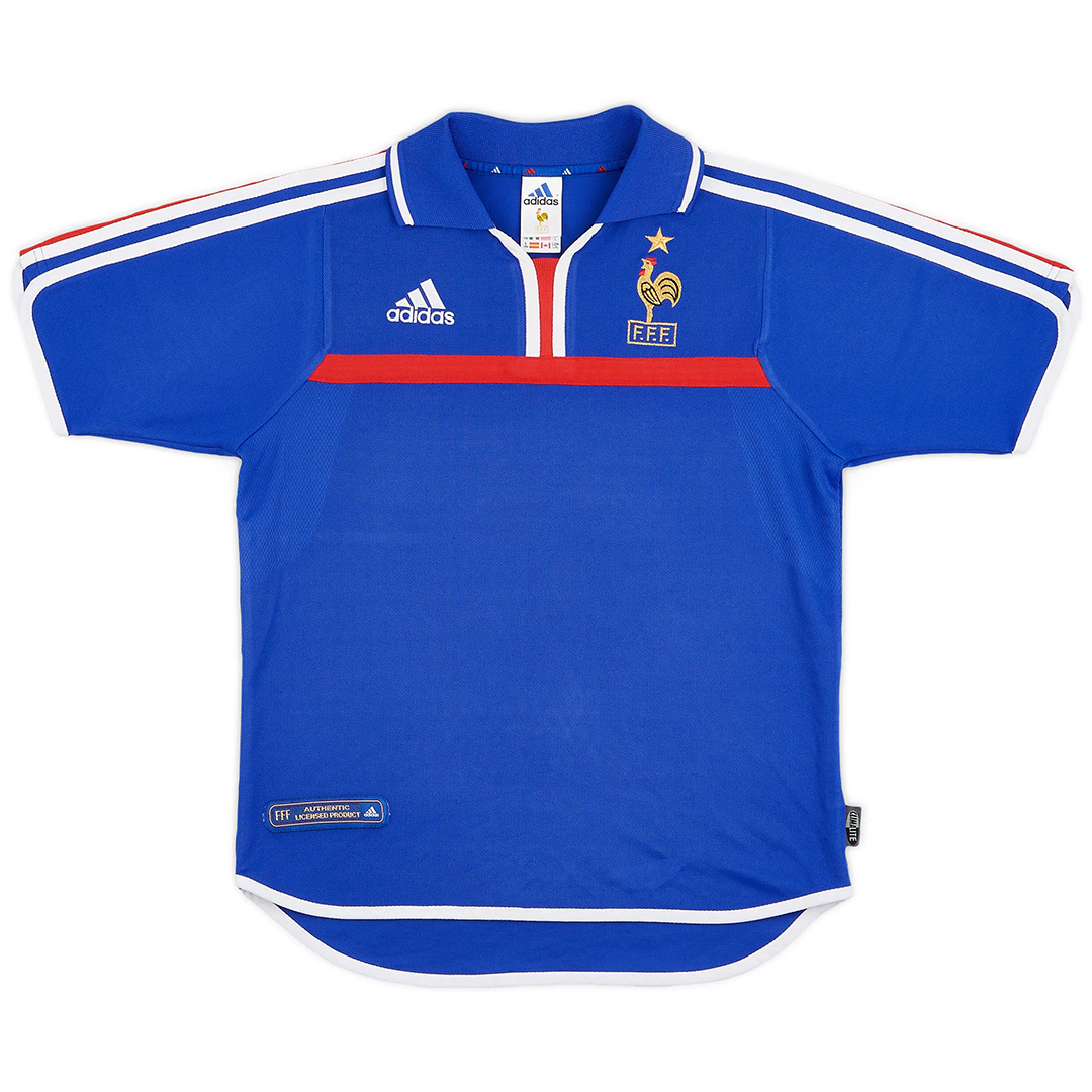 France Retro Jersey Home Eurp Cup 2000