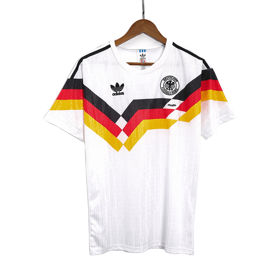 West Germany Retro Jersey Home World Cup 1990