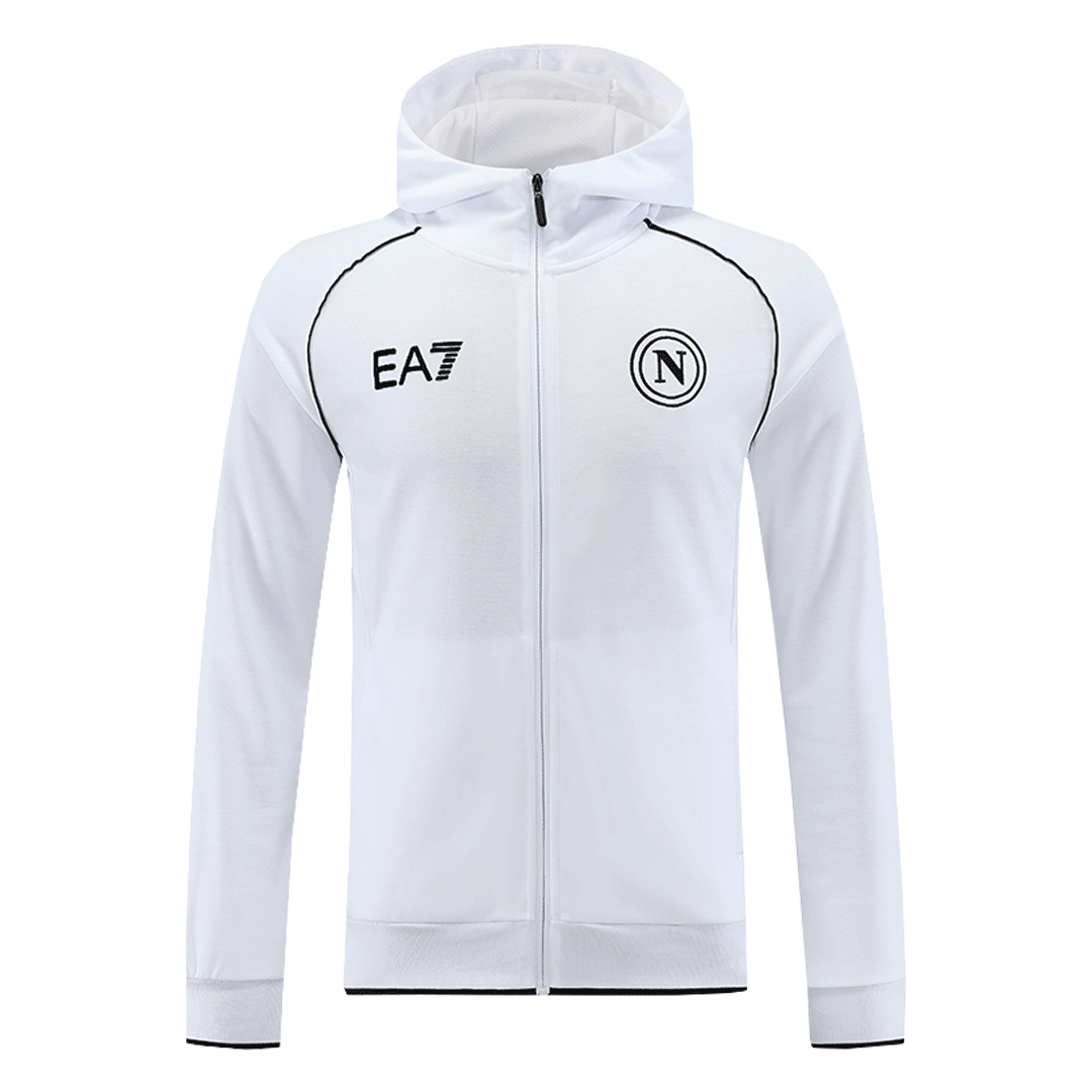 Napoli Hoodie Training Kit (Jacket+Pants) White 2023/24