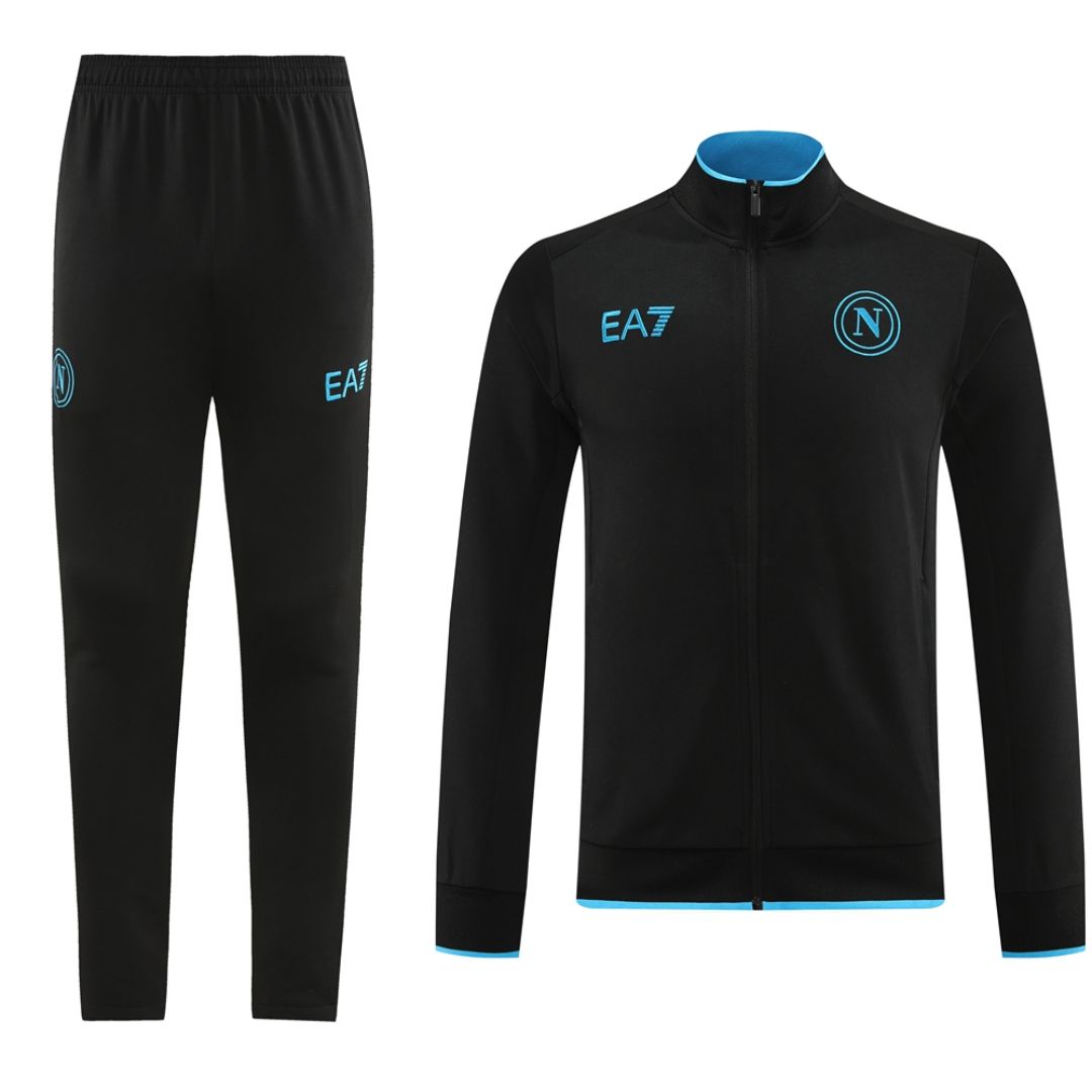 Napoli Zipper Sweatshirt Kit(Top+Pants) Navy 2023/24
