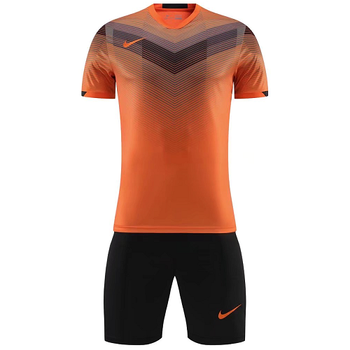 Custom Team Uniform/Nike Custom Uniform/NK-907 Customize Team Orange Soccer Jersey Kit(Shirt+Short)