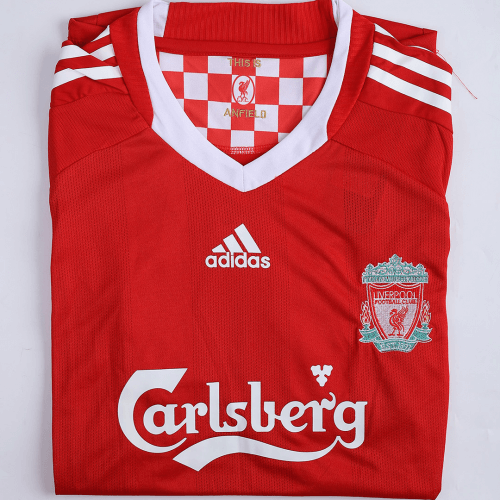Liverpool Gerrard #8 Retro Home Jersey 2008/09