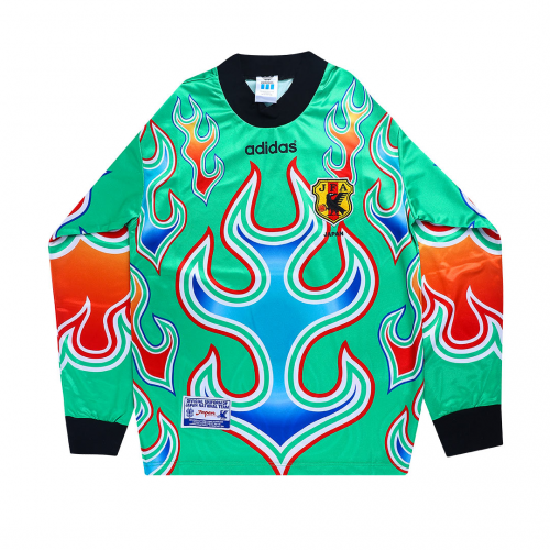 1998 World Cup Japan Goalkeeper Green Long Sleeve Retro Jerseys Shirt
