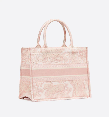 DIOR BOOK TOTE Pink Toile de  (36 x 27.5 x 16.5 cm)