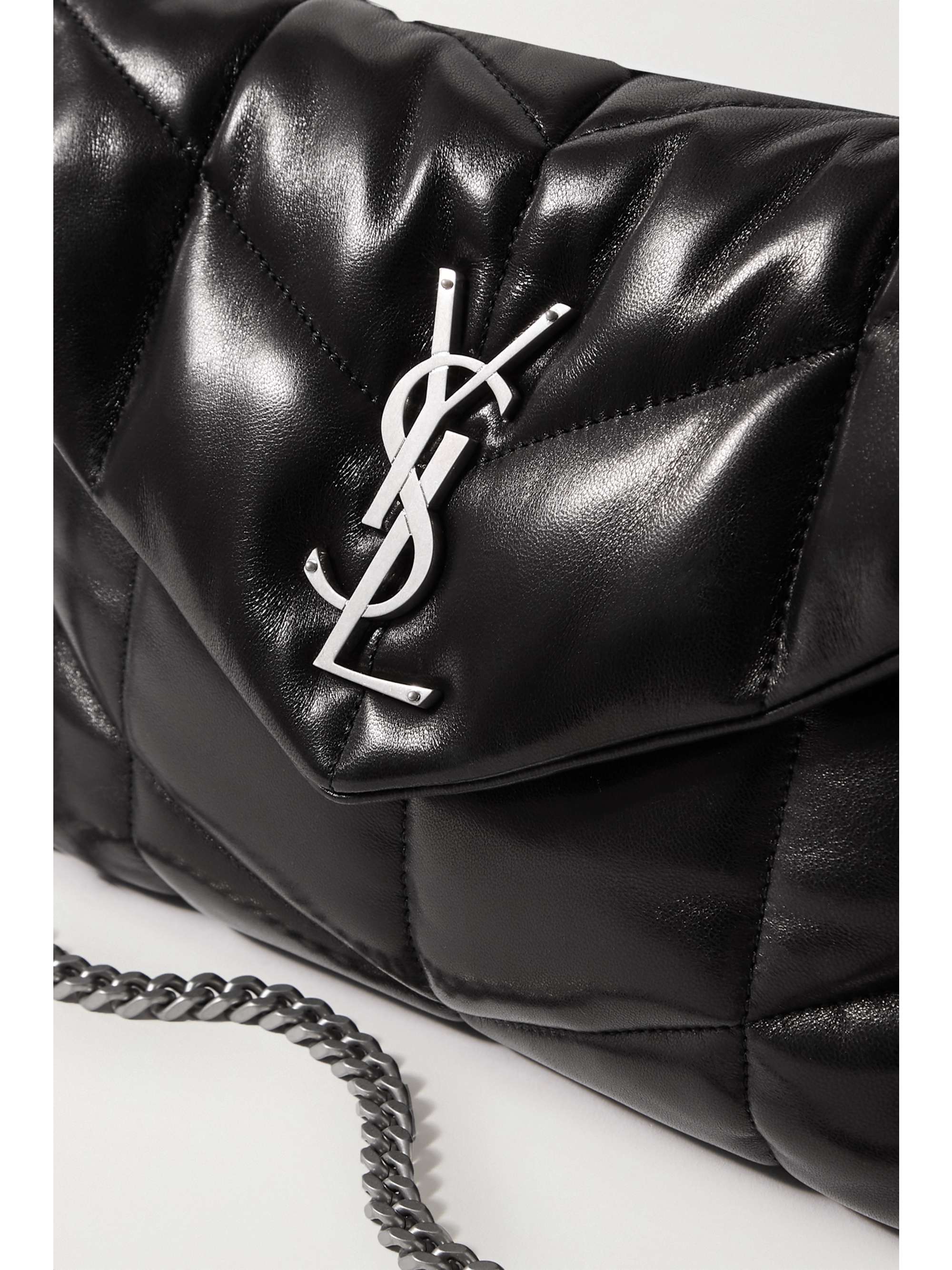 Puffer small quilted leather shoulder bag