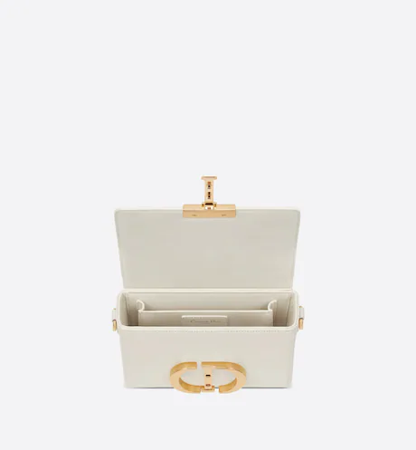 30 MONTAIGNE BOX BAG Latte Box Calfskin