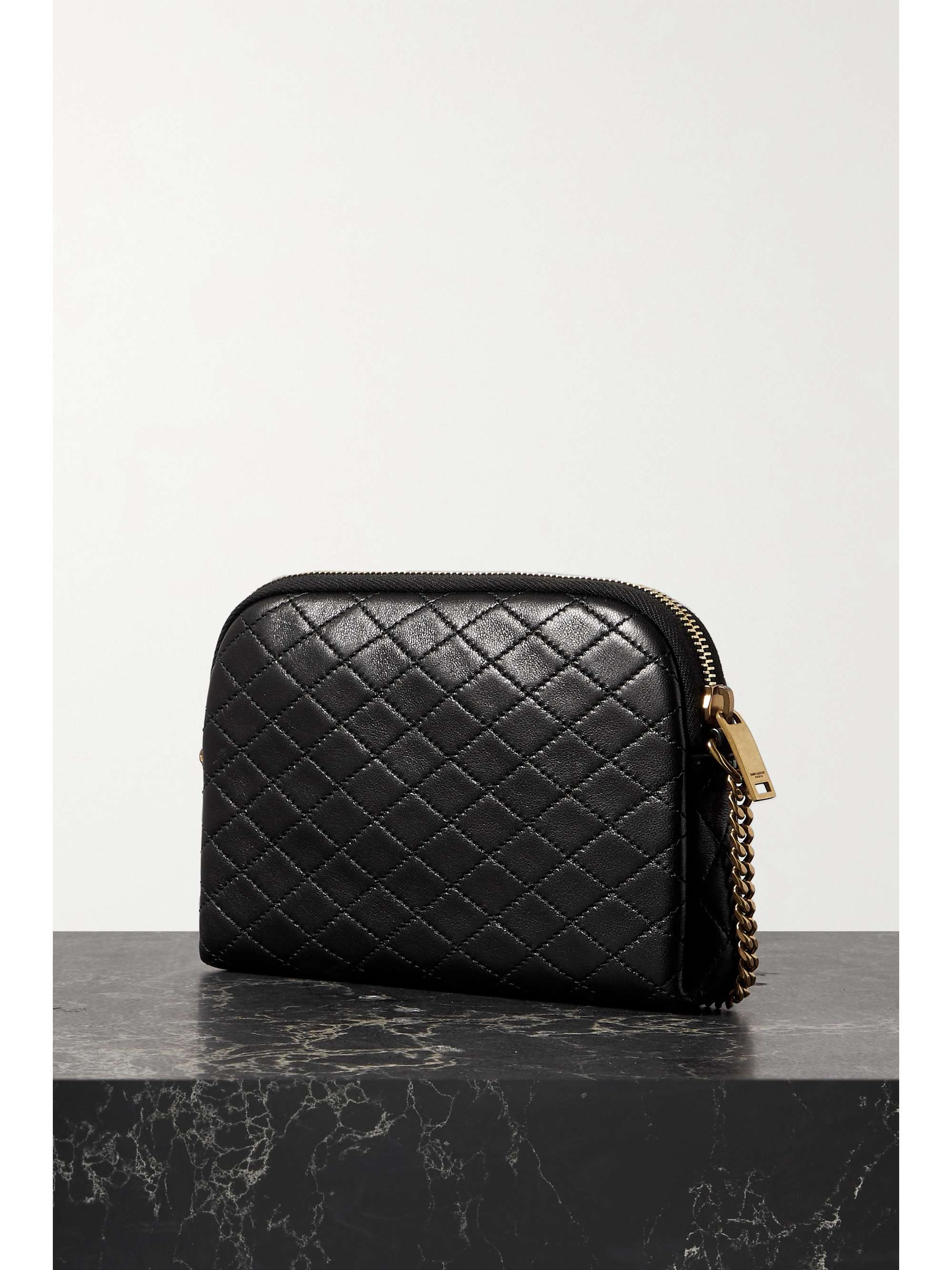 Quilted leather shoulder bag