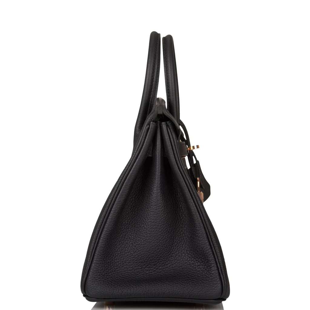 HE&&ME Birkin 25 Black Togo Rose Gold Hardware