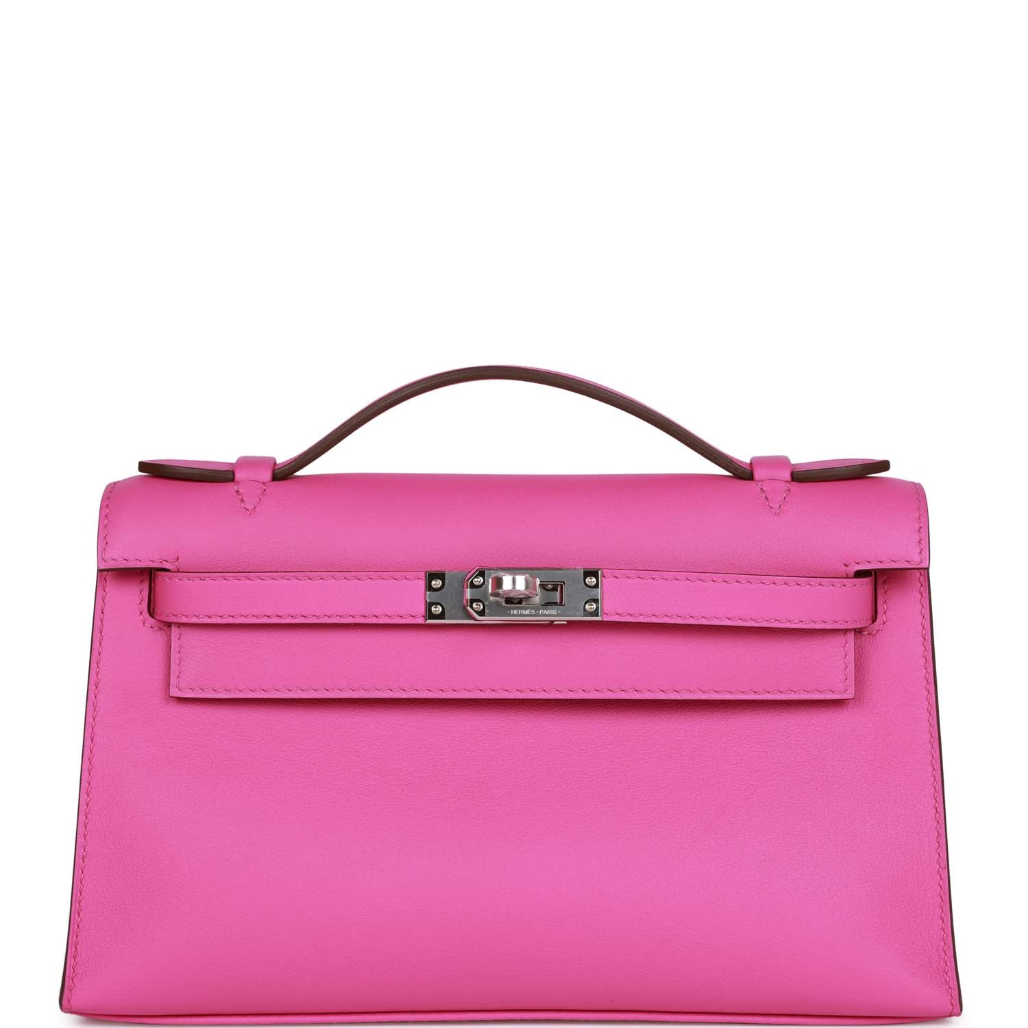 HE&&ME Kelly Pochette Magnolia Swift Palladium Hardware