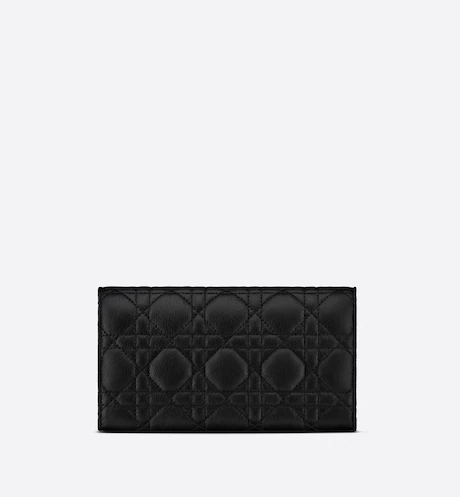 DIOR CARO WALLET Black
