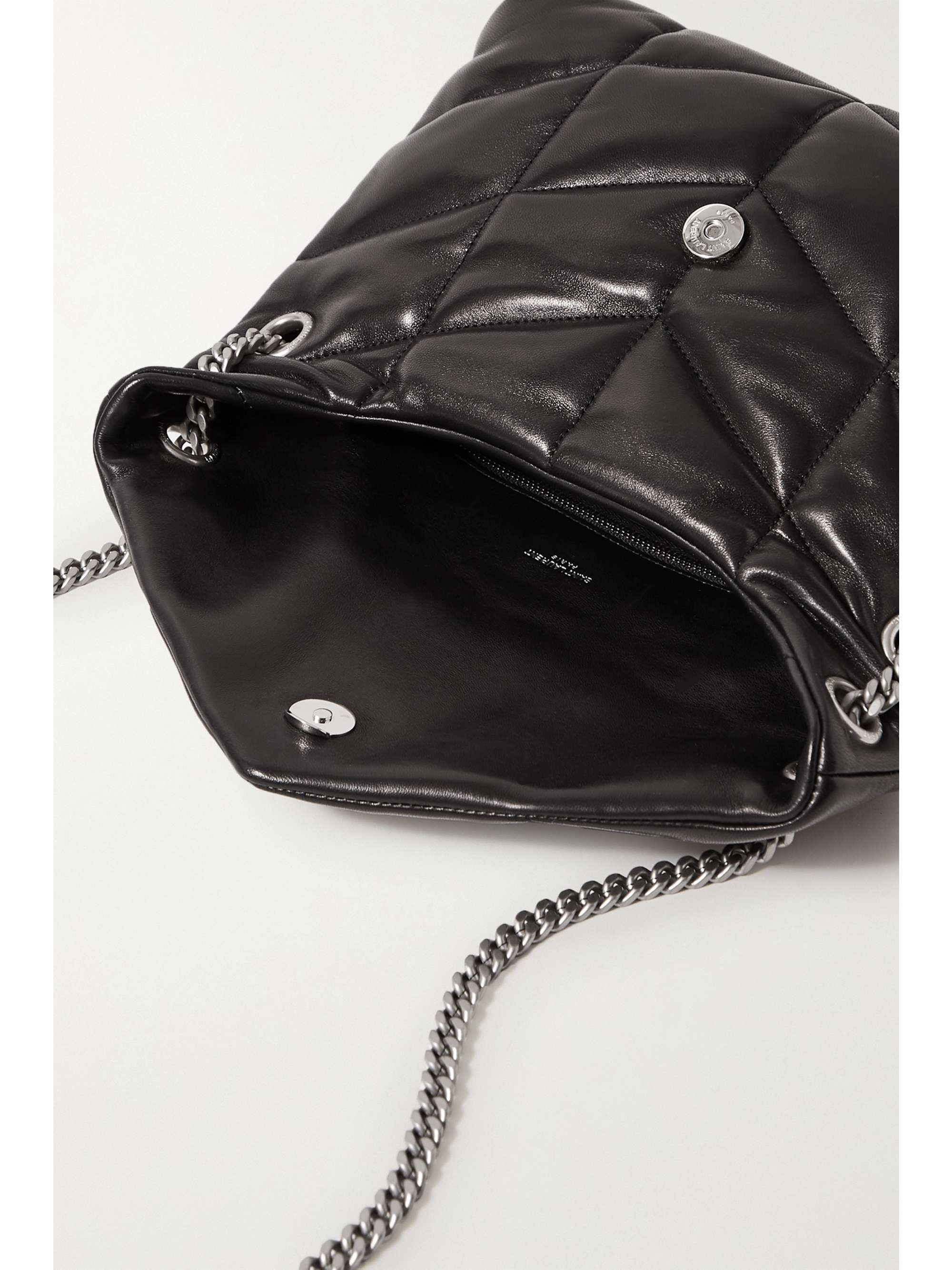 Puffer small quilted leather shoulder bag