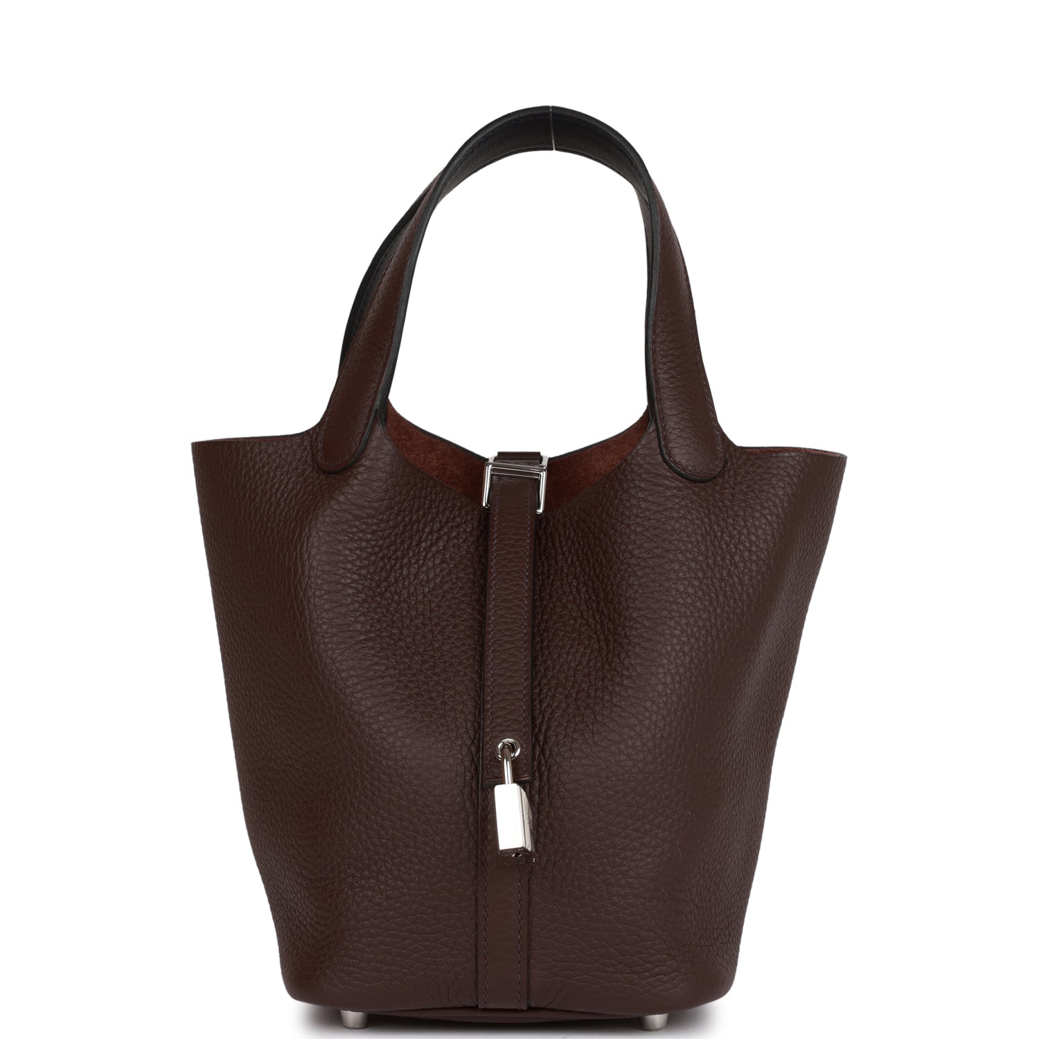 HE&&ME Eclat Picotin Lock 18 Rouge Sellier Clemence Palladium Hardware