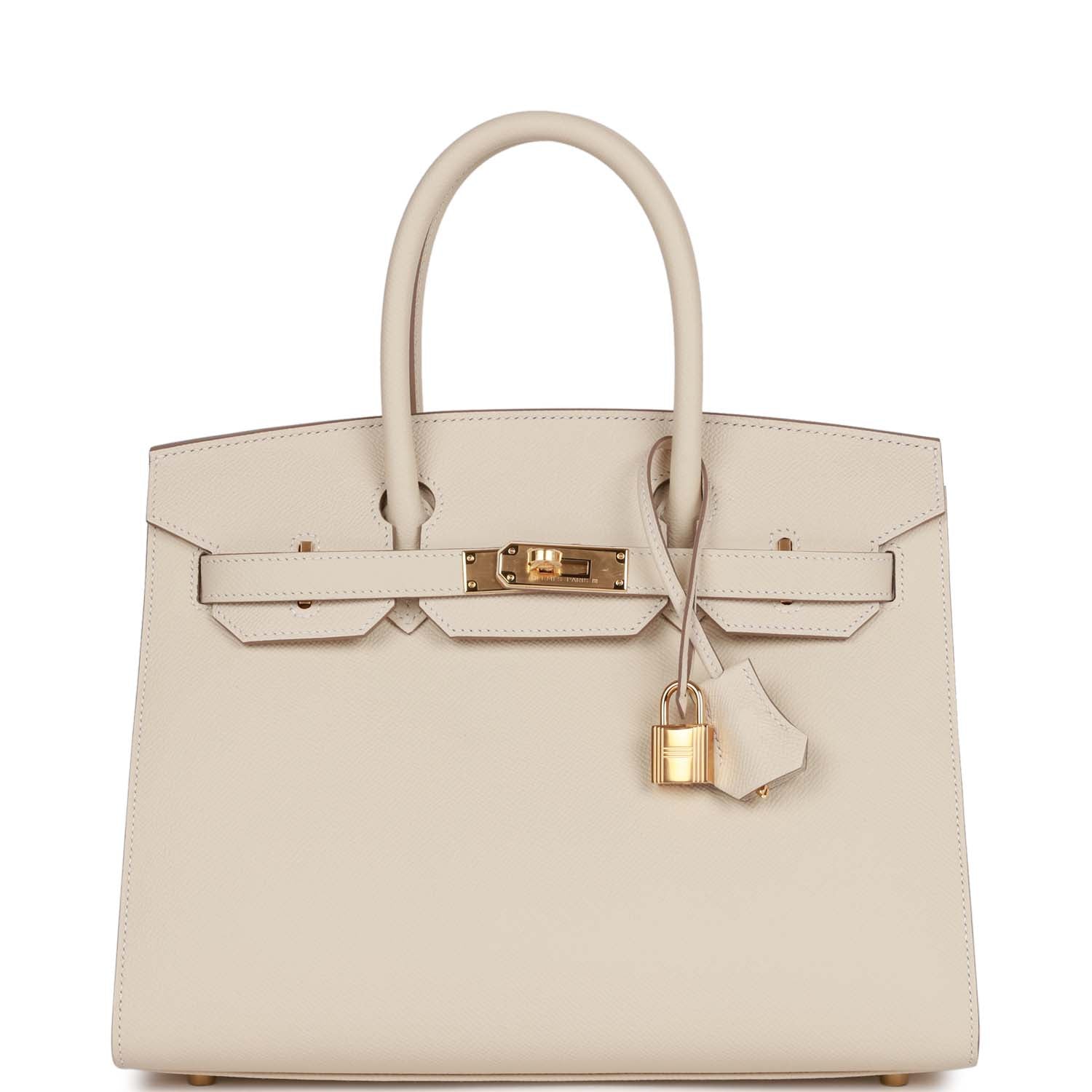 HE&&ME Birkin Sellier 30 Craie Epsom Gold Hardware