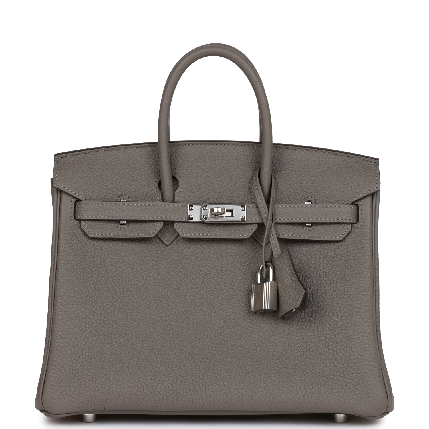 HE&&ME Birkin 25 Gris Meyer Togo Palladium Hardware