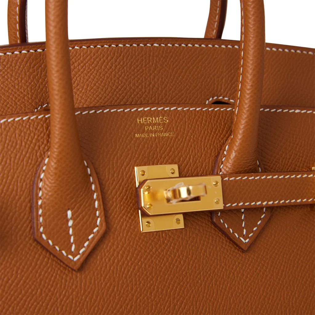 HE&&ME Birkin Sellier 25 Gold Epsom Gold Hardware