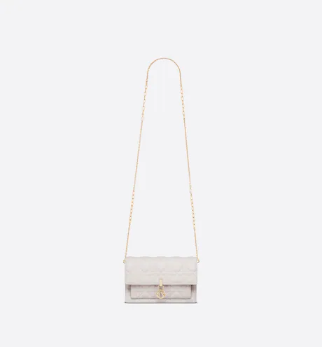 LADY DIOR CHAIN POUCH Latte