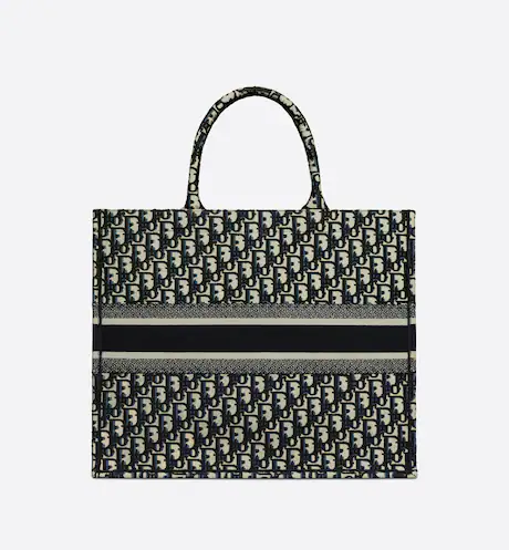 LARGE DIOR BOOK TOTE Blue Dior  (42 x 35 x 18.5 cm)