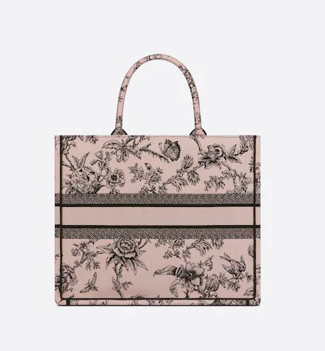 LARGE DIOR BOOK TOTE Powder Pink Dior  (42 x 35 x 18.5 cm)