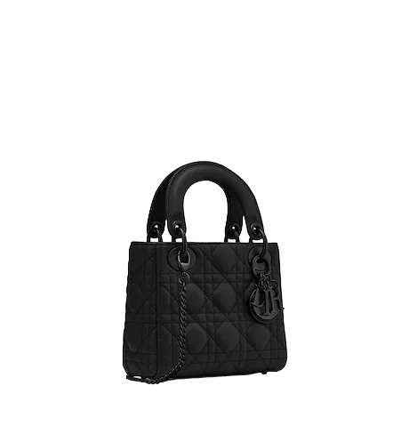 MINI LADY DIOR BAG Black  Calfskin