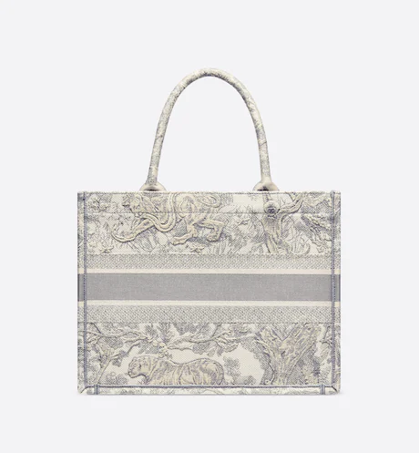 DIOR BOOK TOTE Gray Toile de  (36 x 27.5 x 16.5 cm)
