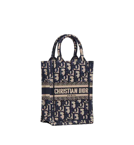 MINI DIOR BOOK TOTE PHONE BAG Blue Dior  (13 x 18 x 5 cm)