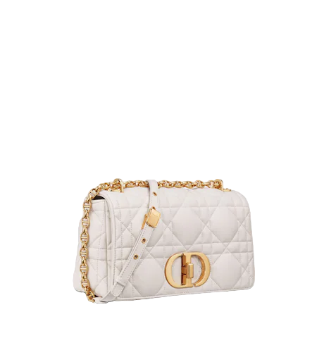 DIOR CARO BAG Latte Matte Padded  Calfskin