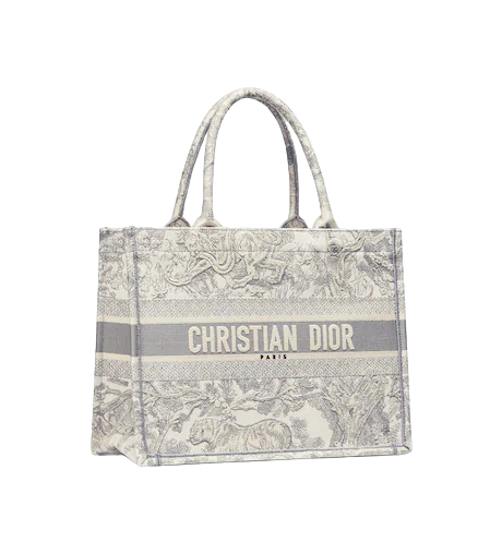 DIOR BOOK TOTE Gray Toile de  (36 x 27.5 x 16.5 cm)