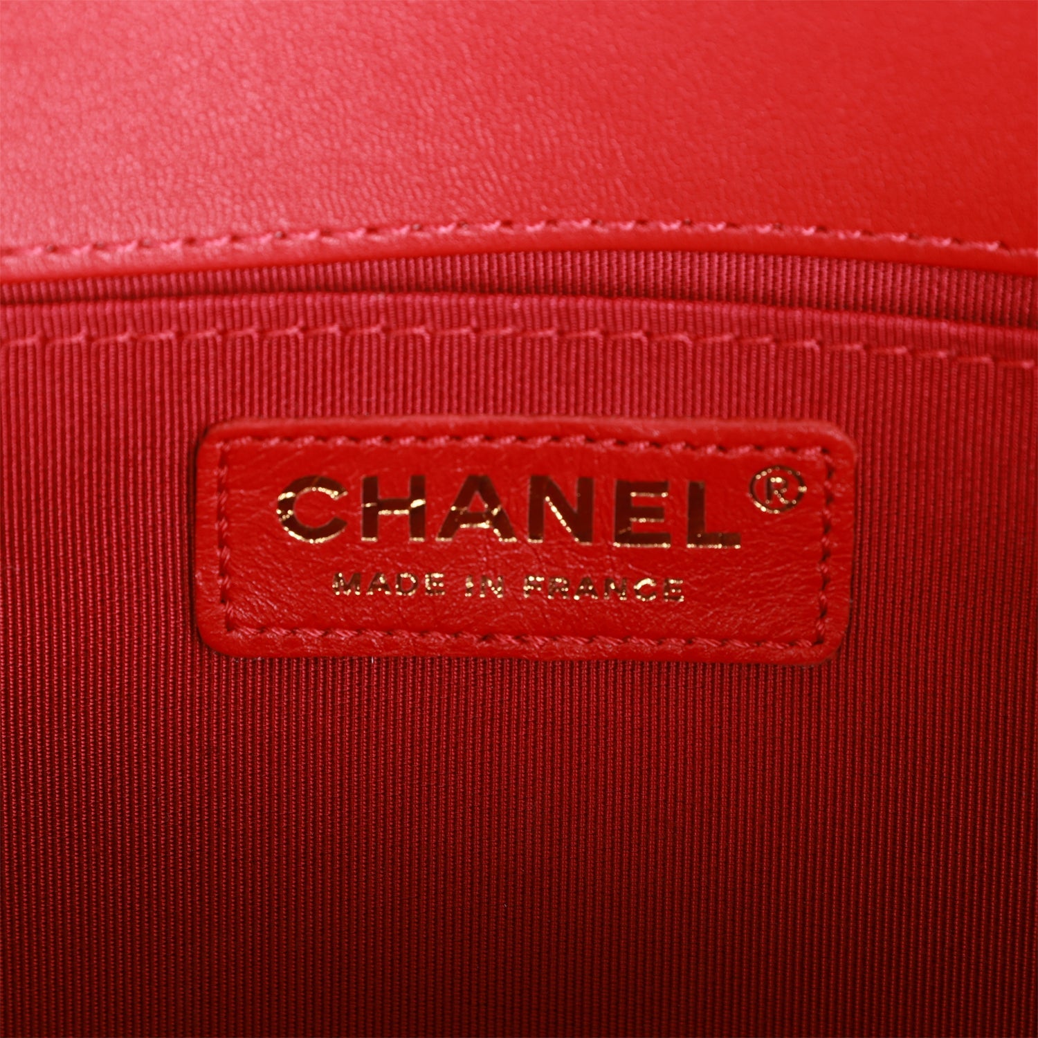 Boy Bag Red Hardware