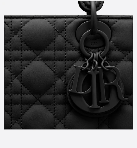 SMALL LADY DIOR MY  BAG Black  Calfskin