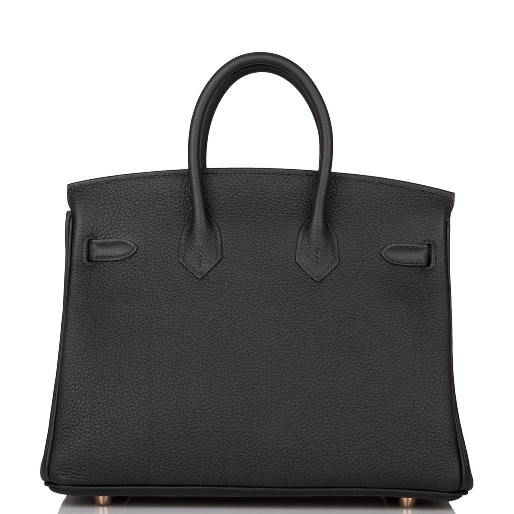 HE&&ME Birkin 25 Black Togo Rose Gold Hardware