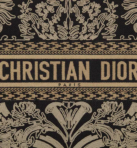 LARGE DIOR BOOK TOTE Black and White  (42 x 35 x 18.5 cm)